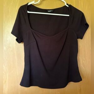SHEIN Black basic Blouse